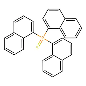 Trinaphthalen-1-ylphosphane sulfide structure