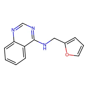 N-(furan-2-ylmethyl)quinazolin-4-amine structure