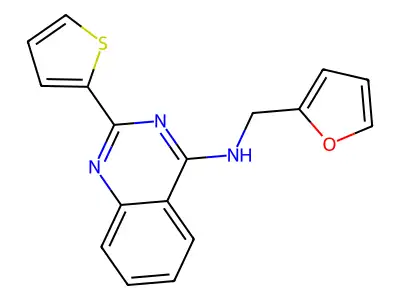 N-(2-Furanylmethyl)-2-(2-thienyl)-4-quinazolinamine structure
