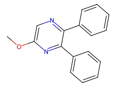 5-Methoxy-2,3-diphenylpyrazine structure