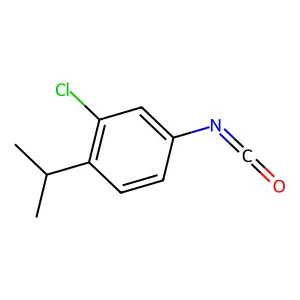 2-Chloro-4-isocyanato-1-(1-methylethyl)benzene structure