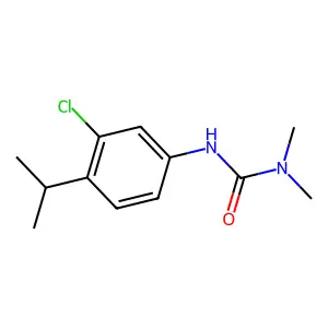 Urea, 3-(3-chloro-p-cumenyl)-1,1-dimethyl- structure