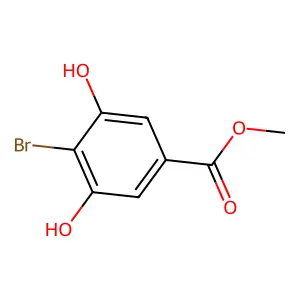 4-溴-3,5-二羟基苯甲酸甲酯 structure