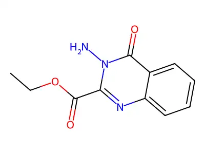 Ethyl 3-amino-4-oxoquinazoline-2-carboxylate structure