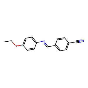 4'-Cyanobenzylidene-4-ethoxyaniline structure