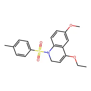 4-ethoxy-6-methoxy-1-(4-methylphenyl)sulfonyl-2H-quinoline structure