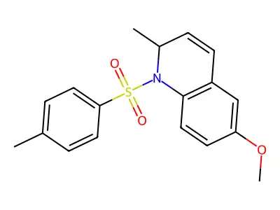 6-methoxy-2-methyl-1-(4-methylphenyl)sulfonyl-2H-quinoline structure