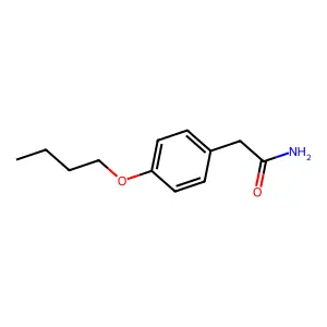 4-丁氧基苯乙酰胺 structure