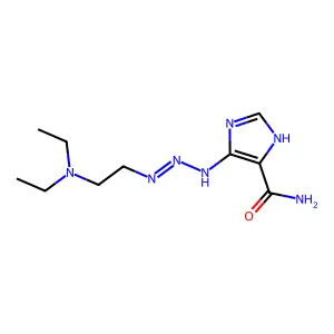 (5Z)-5-[[2-(diethylamino)ethylamino]hydrazinylidene]imidazol structure
