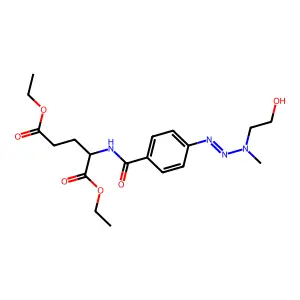 Diethyl n-{4-[(1e)-3-(2-hydroxyethyl)-3-methyltriaz-1-en-1-yl]benzoyl}glutamate structure