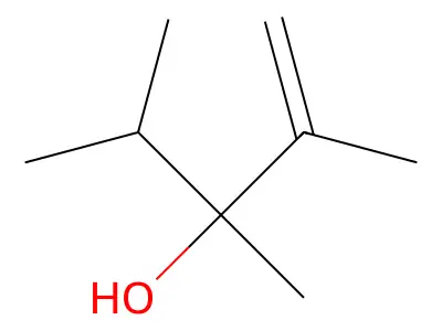 2,3,4-Trimethylpent-1-en-3-ol structure