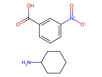 3-硝基苯甲酸环己胺盐 structure