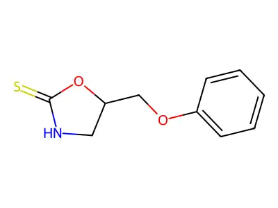 2-Oxazolidinethione, 5-(phenoxymethyl)- structure