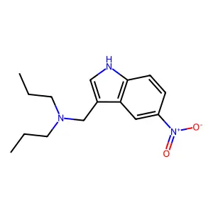 Indole, 3-((dipropylamino)methyl)-5-nitro- structure