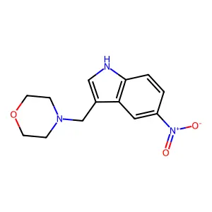 3-(4-Morpholinylmethyl)-5-nitro-1H-indole structure
