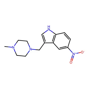 3-((4-Methylpiperazin-1-YL)methyl)-5-nitro-1H-indole structure