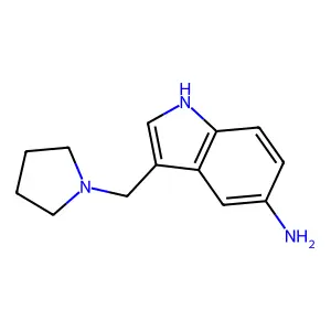 3-(1-Pyrrolidinylmethyl)-1H-indol-5-amine structure