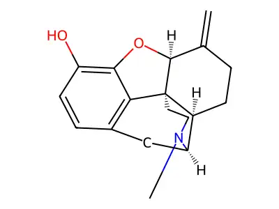 (5alpha)-4,5-Epoxy-17-methyl-6-methylenemorphinan-3-ol structure