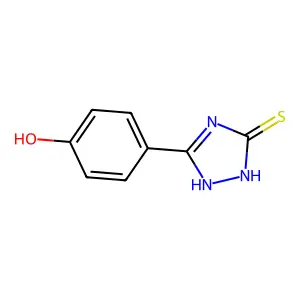 1,2-Dihydro-5-(4-hydroxyphenyl)-3H-1,2,4-triazole-3-thione structure