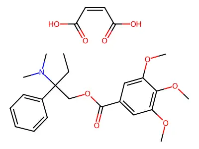 2-(Dimethylamino)-2-phenylbutyl 3,4,5-trimethoxybenzoate maleate structure