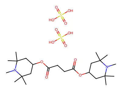 Sulfuric acid--bis(1,2,2,6,6-pentamethylpiperidin-4-yl) butanedioate (1/1) structure
