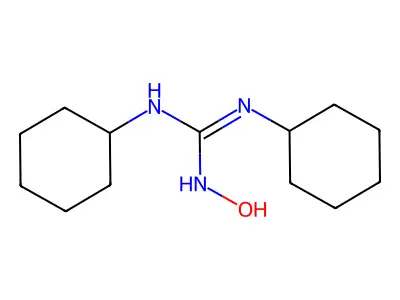 N,N'-Dicyclohexyl-N''-hydroxyguanidine structure