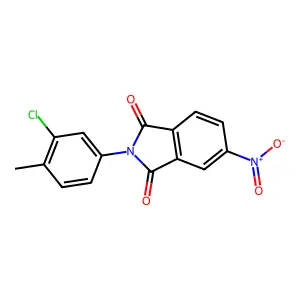 2-(3-chloro-4-methylphenyl)-5-nitro-1H-isoindole-1,3(2H)-dione structure