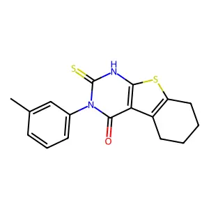 4-(3-Methylphenyl)-5-sulfanyl-8-thia-4,6-diazatricyclo[7.4.0.0,2,7]trideca-1(9),2(7),5-trien-3-one structure