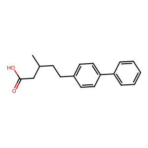 5-(4-Biphenylyl)-3-methylvaleric acid structure