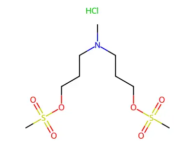N-Methyl-3,3'-dimesyloxydipropylamine hydrochloride structure