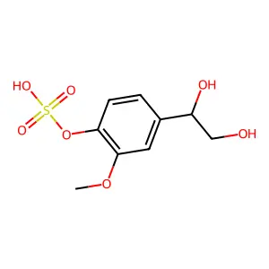 3-甲氧基-4-羟基苯乙二醇硫酸酯 structure