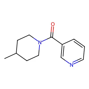 4-Methyl-1-(3-pyridinylcarbonyl)piperidine structure