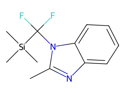 1-(Trimethylsilyldifluoromethyl)-2-methyl-1H-benzoimidazole structure