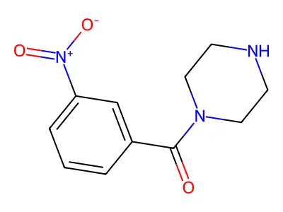 1-(3-Nitrobenzoyl)piperazine structure
