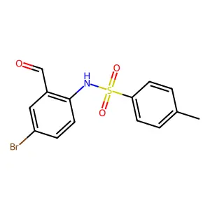 N-(4-bromo-2-formylphenyl)-4-methylbenzenesulfonamide structure