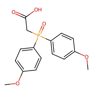 [Bis(4-methoxyphenyl)phosphoryl]acetic acid structure