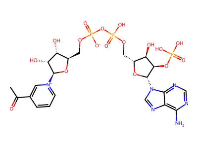 3-Acetylpyridine-adenine dinucleotide phosphate structure