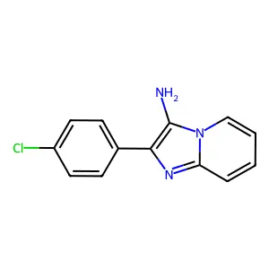 2-(4-Chlorophenyl)imidazo[1,2-a]pyridin-3-amine structure
