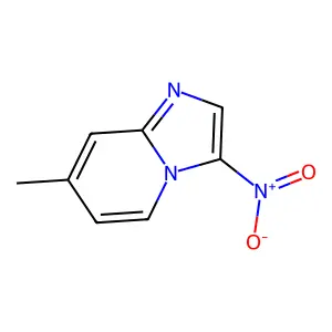 7-Methyl-3-nitroimidazo(1,2-a)pyridine structure
