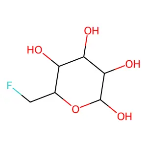 Glucose, 6-deoxy-6-fluoro- structure