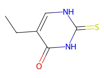 5-Ethyl-2-thiouracil structure