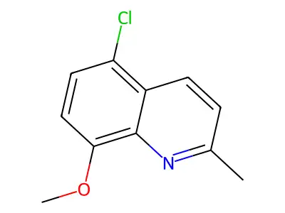 Quinoline, 5-chloro-8-methoxy-2-methyl- structure