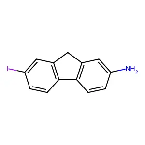 7-Iodo-9h-fluoren-2-amine structure
