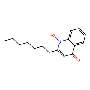 2-庚基-4-羟基喹啉-N-氧化物 structure