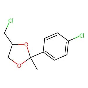4-(Chloromethyl)-2-(4-chlorophenyl)-2-methyl-1,3-dioxolane structure