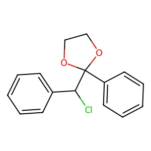 2-[Chloro(phenyl)methyl]-2-phenyl-1,3-dioxolane structure