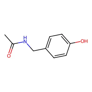 N-[(4-羟基苯基)甲基]乙酰胺 structure