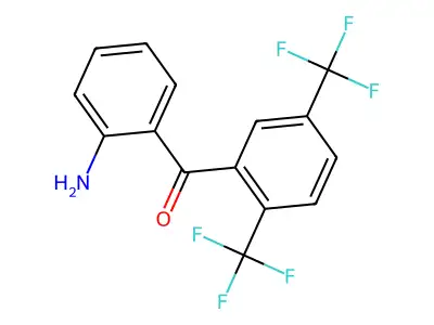 (2-Aminophenyl)[2,5-bis(trifluoromethyl)phenyl]methanone structure