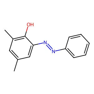 2,4-dimethyl-6-[(E)-phenylazo]phenol structure