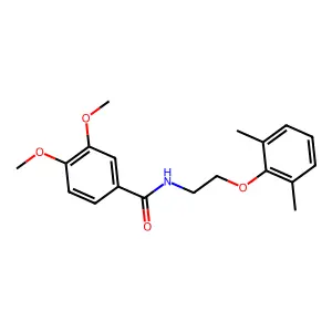 N-[2-(2,6-dimethylphenoxy)ethyl]-3,4-dimethoxybenzamide structure